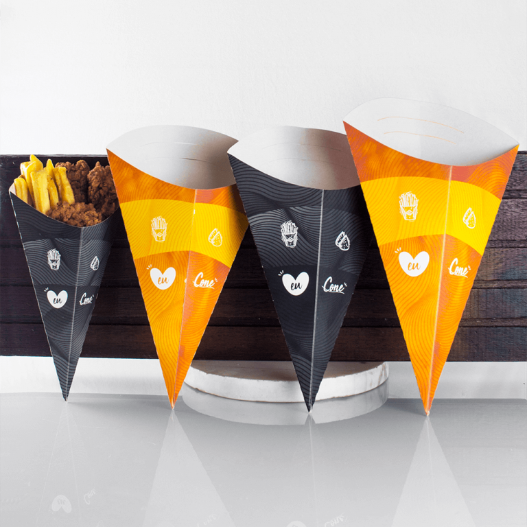 Cone de Papel G Preto (50 Unidades) - Olimax Embalagens - Rio de ...